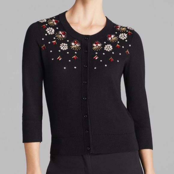 Kate Spade Kati Embellished Cardigan In 